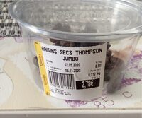 Raisins secs thompson