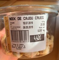 Noix de cajou crues