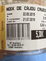 Noix de cajou crues