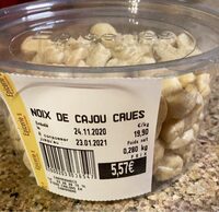 Noix de cajou crues