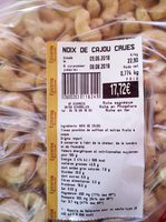 Noix de cajou crues