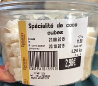 Specialites de coco cubes