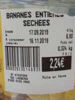 Bananes entières séchées