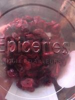 Cranberries séchées en moitiés
