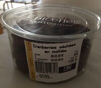 Cranberries séchées en moitiés