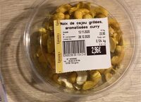 Noix de cajou grillees au curry