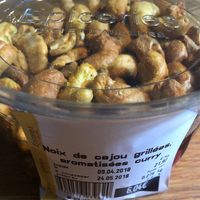 Noix de cajou grillees aromatisees curry