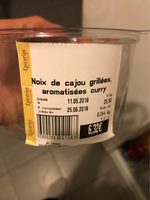 Noix de cajou grillées aromatisées curry