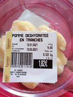 Pomme déshydratée en tranches
