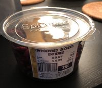 Cranberries sechees entoeres