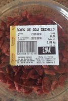 Baies de goji sechees