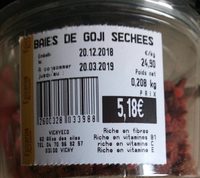 Baies de goji séchées