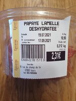 Papaye déshydratée