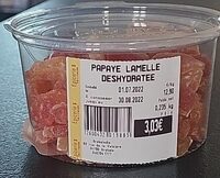 Papaye lamelle déshydratée