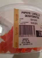 Papaye lamelle déshydratée