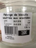 Mélange de biscuits soufflés aux arachides