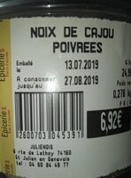 Noix de cajou poivrées