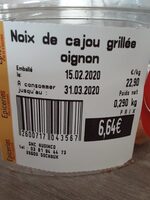 Noix de cajou grillée oignon