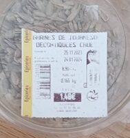 Graine de tournesol décortiquées crues