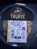 Noix de cajou grillée, salée à la truffe noire. 1,1% aromatisée