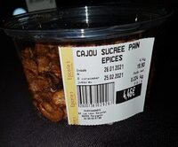 Noix de cajou sucrées aux épices