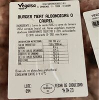 Burger Meat Albondigas o Courel