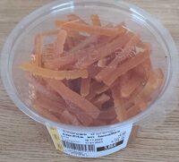 Écorces d'orange confite en lamelles