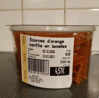 Écorces oranges confites