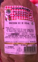 Saucisson sec de cheval