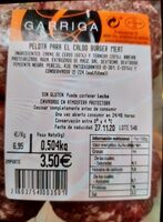 Pelota para el caldo burger meat