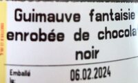 Guimauve fantaisie chocolat noir