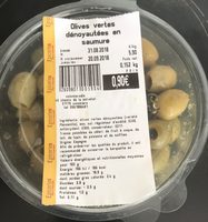 Olives vertes denoyautes