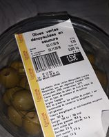 Olives vertes denoyaute en saumur