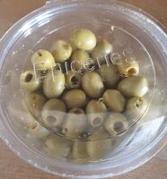 Olives vertes dénoyautées en saumure