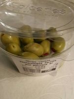Olives vertes aux poivrons