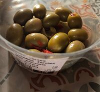 Olives vertes pasteurisees farcie aux poivrons