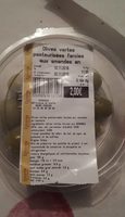 Olives vertes farcies aux amandes