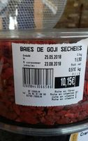 Baies de goji séchées
