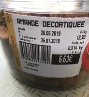 Amandes decortiquées
