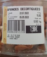 Amande décortiquées