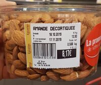 Amande décortiquée