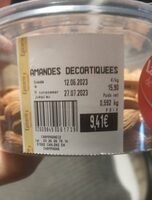 Amandes décortiquées