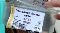 Tapenadine olivade verte