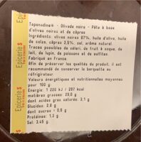 Tapenade olive noir