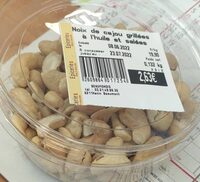 Noix cajou grillées a l huile été salees