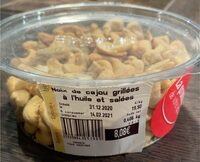 Noix de cajou grillées à l’huile et salées