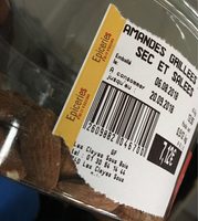 Amandes grillees à sec