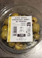 Olives vertes dénoyautées aux herbes de provence