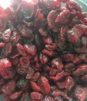 Cranberries sechees en moities