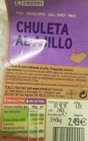 Chuleta al ajillo